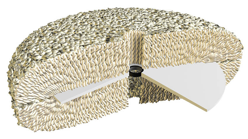 Buff and Shine® 8" #803N 100% Natural Wool 4 Ply Twist Bolt-On Pad Pads Buff & Shine Mfg., Inc. 