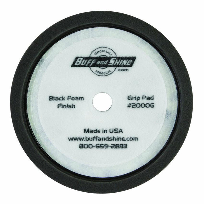 Buff and Shine® 8" Black Foam Pad, Recessed Back Grip Pad™ Pads Buff & Shine Mfg., Inc. 