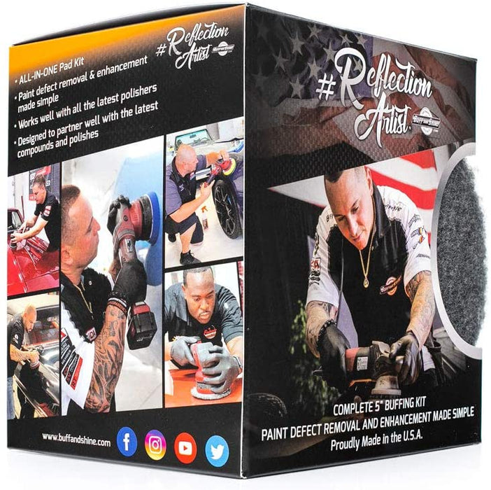 Buff and Shine® QP5RA-QP6RA Reflection Artist Complete 5" or 6" Buffing Kit Pads Buff & Shine Mfg., Inc. 