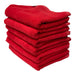 Car Wash 100% Cotton Terry Cloth Cleaning Drying Towels 16" x 25" Cotton Towel Golden State Trading, Inc. 12 Pieces Red 