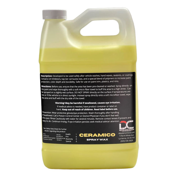 Ceramico™ Polymer Spray Wax Spray Wax DETAILER'S CHOICE, INC. 
