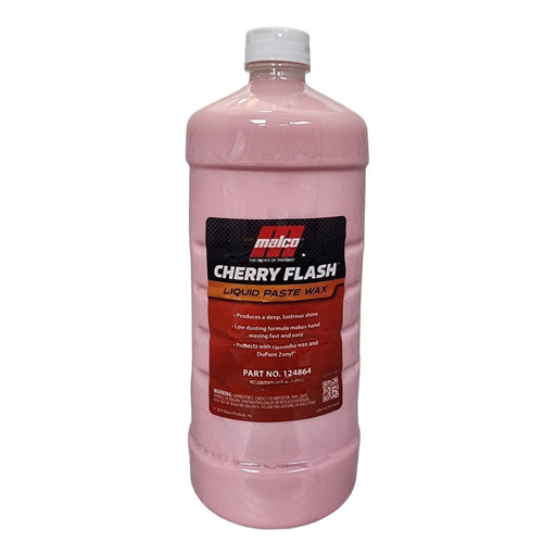 CHERRY FLASH® LIQUID PASTE WAX Hand Wax Malco® Automotive 64oz 