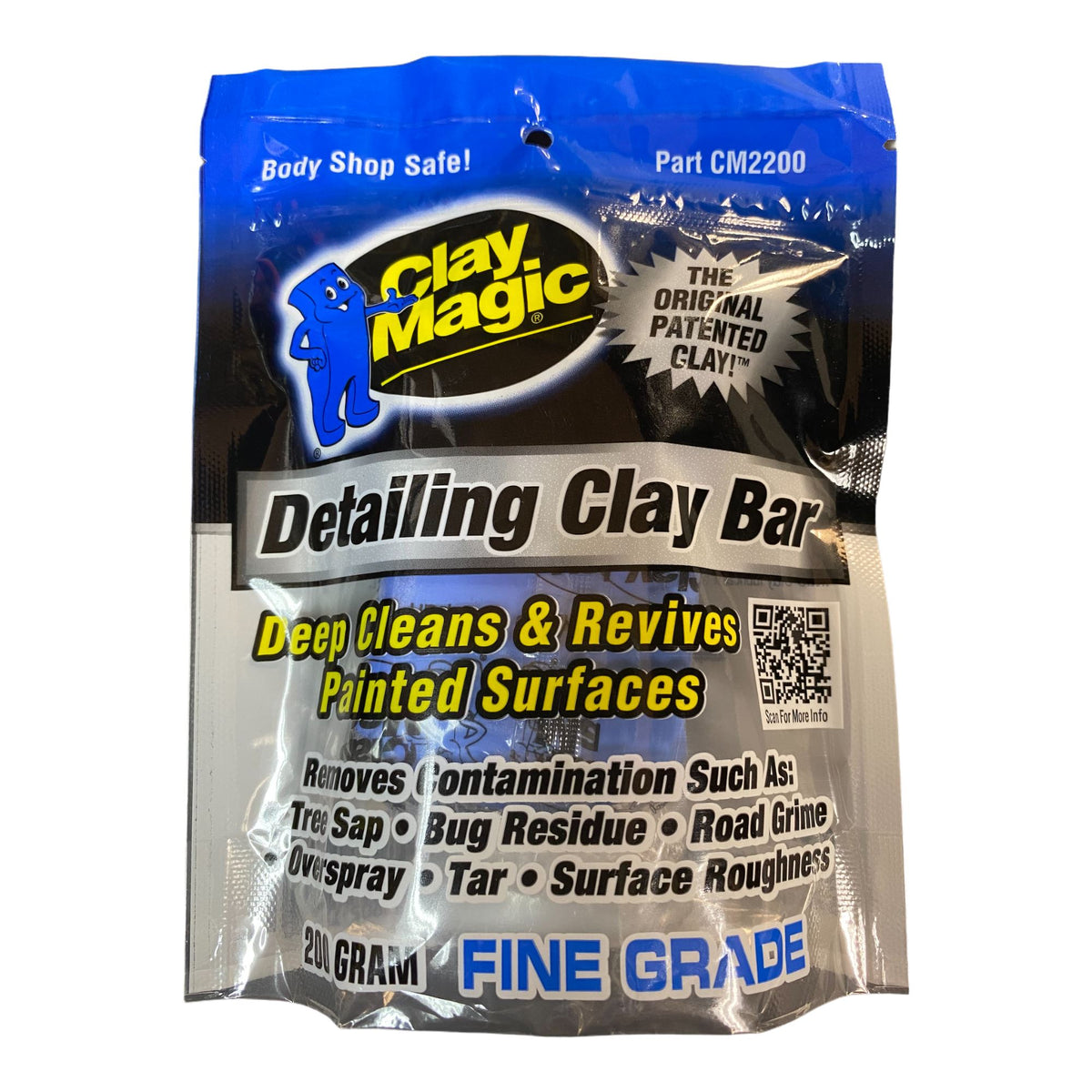 Auto Detailing Magic Clay Bar - Aggressive Grade (Pack of 4x50g