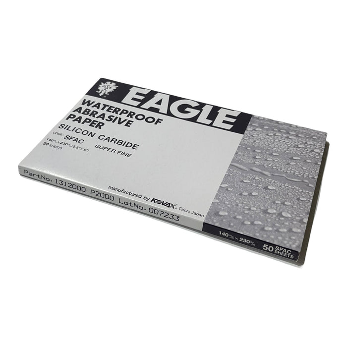 Eagle Silicon Carbide Waterproof Sanding Half Sheets 9in. x 5.5in. Paint Correction Eagle Abrasives P2000A 