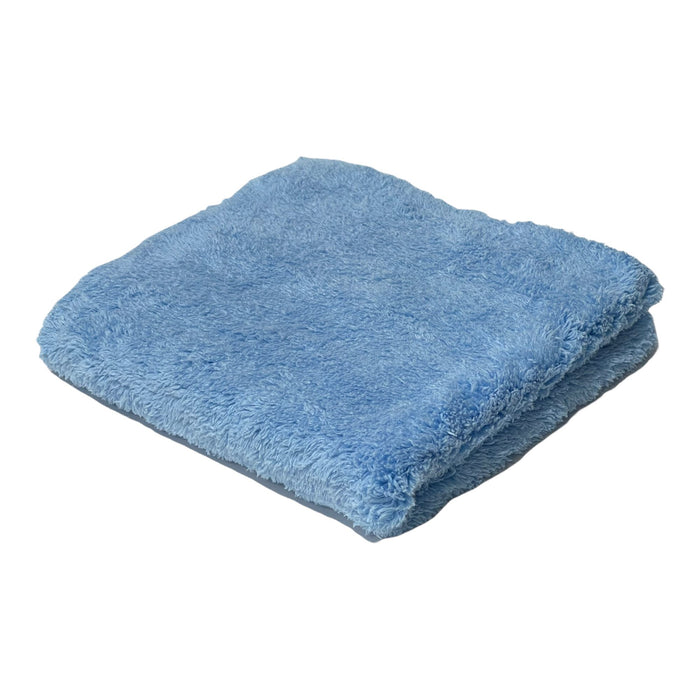 Edgeless Microfiber Fur Detailing Towel Polishing Buffing Exterior and Interior, 16"x16", Blue Microfiber Towel Golden State Trading, Inc. 1 Piece 