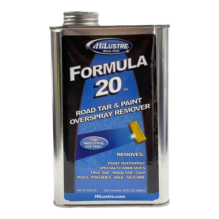 HiLustre® Formula 20 Road Tar and Overspray Remover | VOC Compliant Solvent HiLustre® Products 32oz 