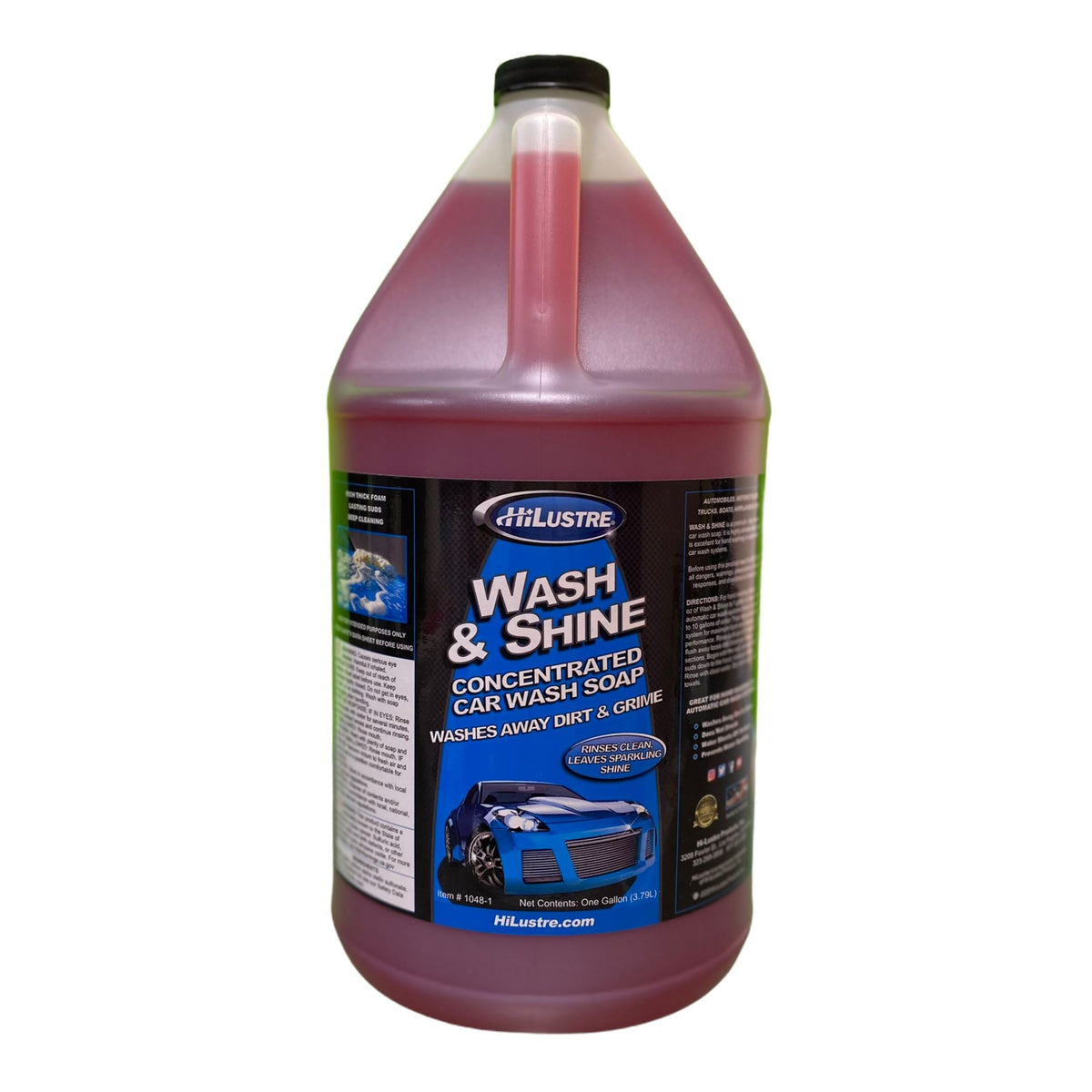 HiLustre Wash & Shine Concentrated Car Wash Soap, Size: 1 Gal