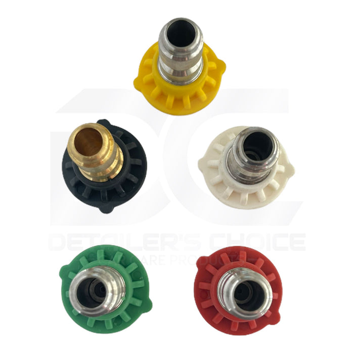 Interstate Pneumatics PW7100 Pressure Washer 1/4 Inch Quick Connect High Pressure Spray Nozzle Tip Set (5-piece) Pressure Gun Parts Interstate Pneumatics 