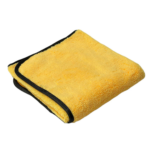 Microfiber Drying Towel Lint Free, Scratch Free, Overlocked Edges, 380 GSM, 24"x16" Microfiber Towel Golden State Trading, Inc. 1 Piece Yellow 