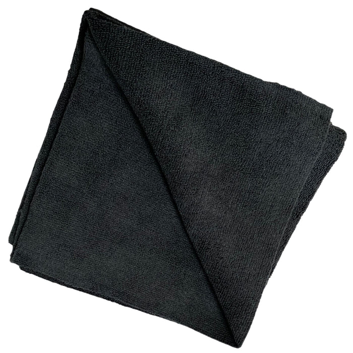 Microfiber Edgeless Towel Scratch-Free, Safe for All Surface, 380 GSM, 16"x16" Microfiber Towel Golden State Trading, Inc. 1 Piece Black 