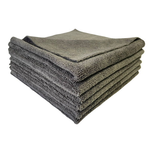 Microfiber Edgeless Towel Scratch-Free, Safe for All Surface, 380 GSM, 16"x16" Microfiber Towel Golden State Trading, Inc. 12 Piece Grey 