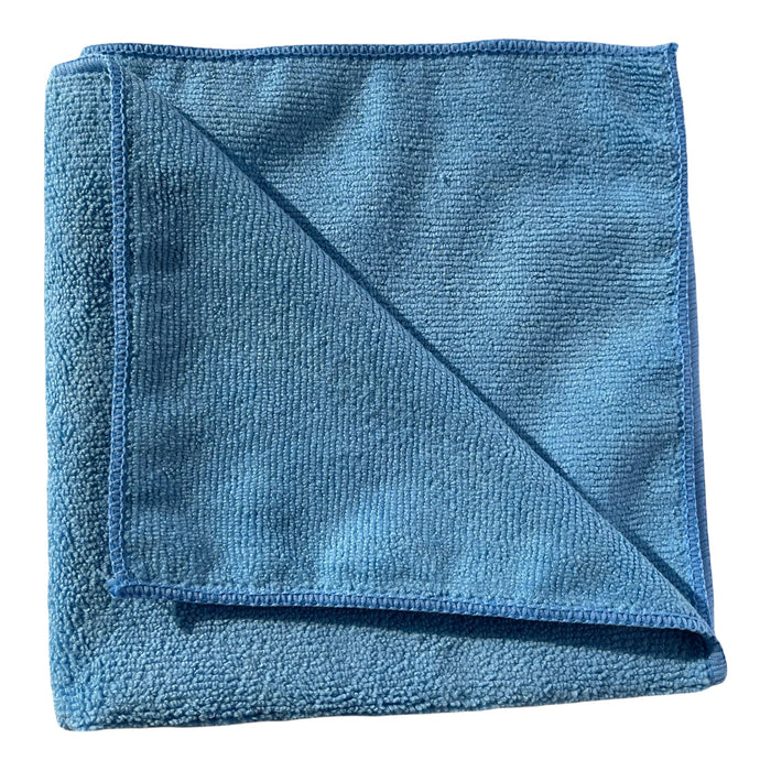Microfiber Multi-Purpose Wiping Towel Auto Detail, Janitorial Cleaning Cloths, 380 GSM, 16"x16" Microfiber Towel Golden State Trading, Inc. 1 Piece Blue 