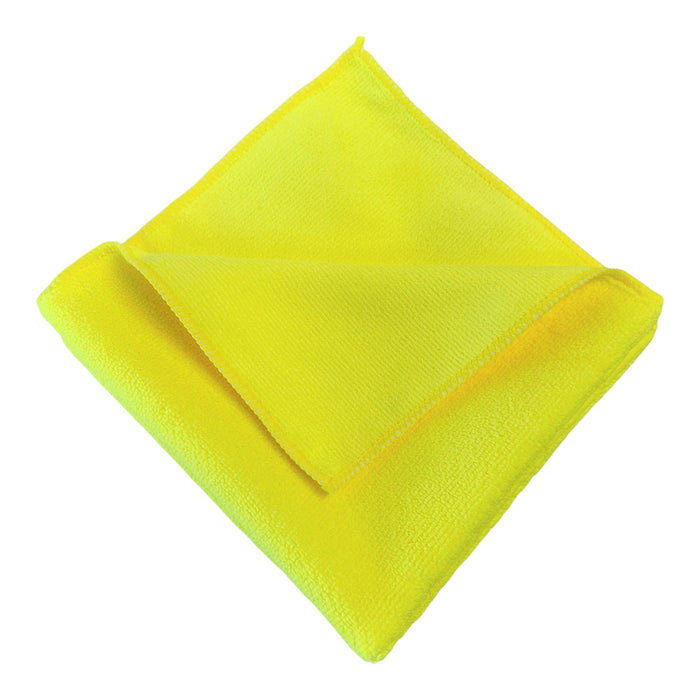 Microfiber Multi-Purpose Wiping Towel Auto Detail, Janitorial Cleaning Cloths, 380 GSM, 16"x16" Microfiber Towel Golden State Trading, Inc. 1 Piece Yellow 