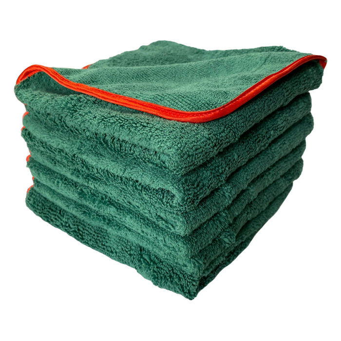 Microfiber Silk Edge Towel 16" x 24" Microfiber Towel Source Trading LA , LLC 12 Pieces Green 