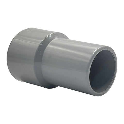 Mr. Nozzle Swivel Cuff For Vacuum Hose - 1-1/2 To 1-1/2, Wet/Dry Shop Vac, Gray