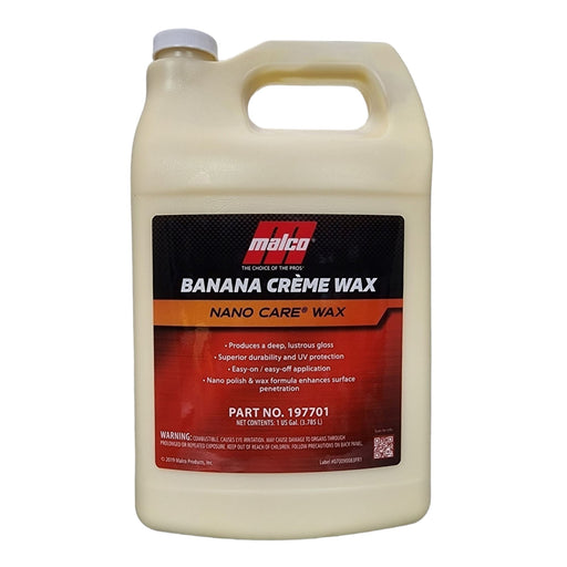 NANO CARE® BANANA CREME WAX Hand Wax Malco® Automotive 128oz 