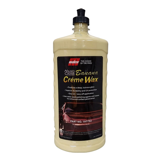 NANO CARE® BANANA CREME WAX Hand Wax Malco® Automotive 32oz 