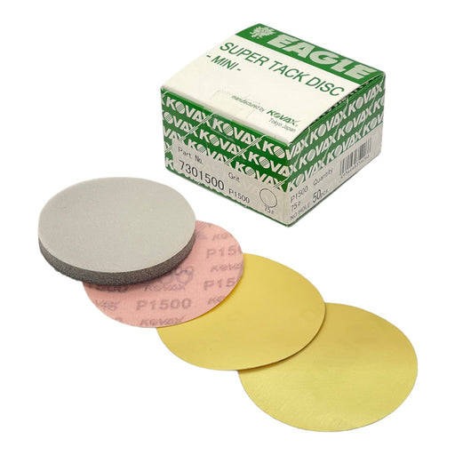 PF Premium Mini 3” Super-Tack Discs 50(pk) Sanding Discs Eagle Abrasives P1500 