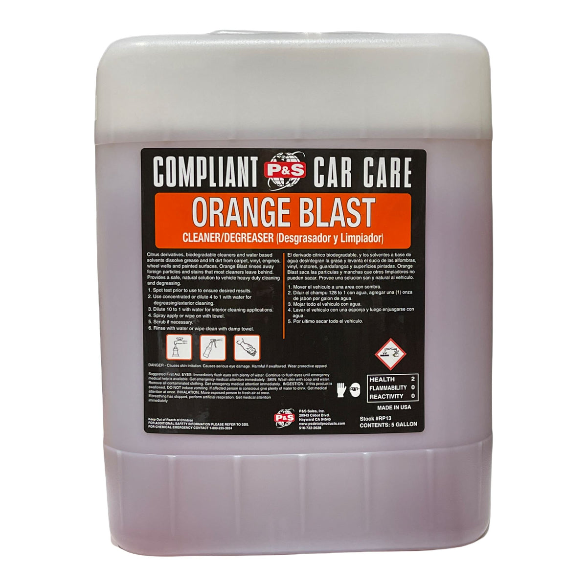 Orange Linen Degreaser for Sheets™ - One Gallon (128 oz)
