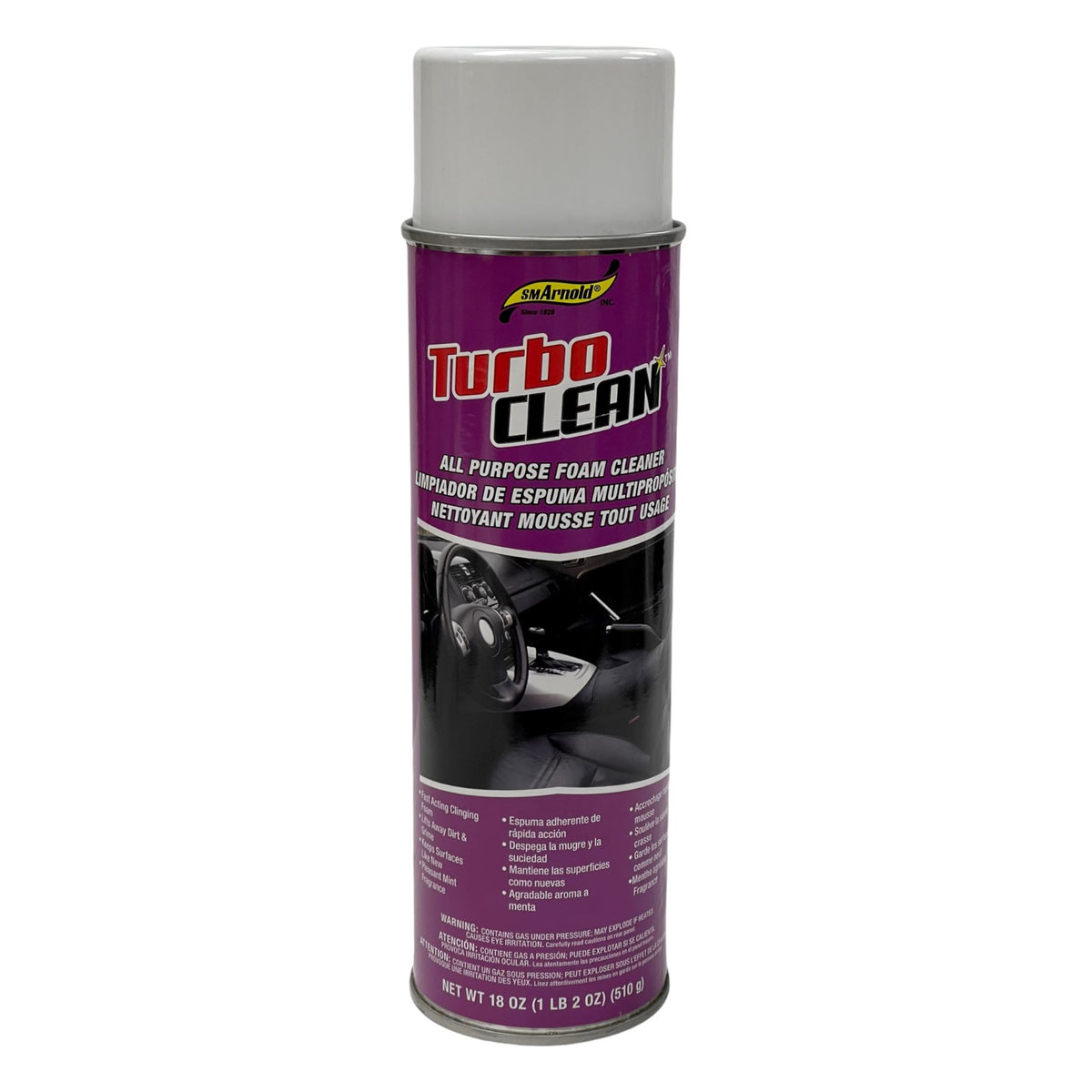 SM Arnold® Turbo Clean™ All Purpose Foam Interior Cleaner — Detailers  Choice Car Care