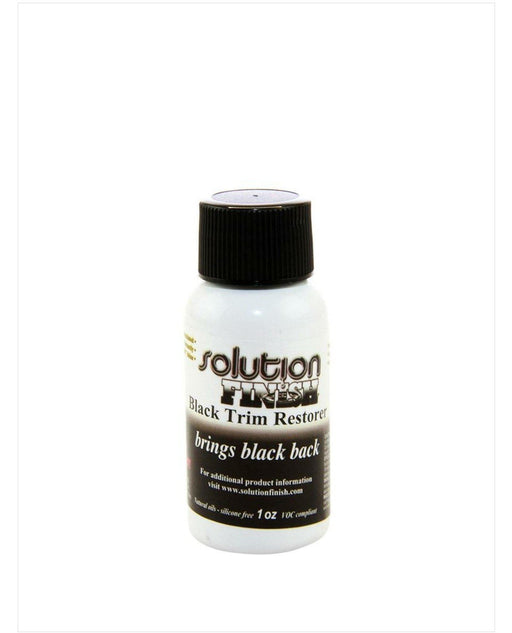 Solution Finish Black Plastic & Bumper Restorer Exterior Restorer Solution Finish 1oz 