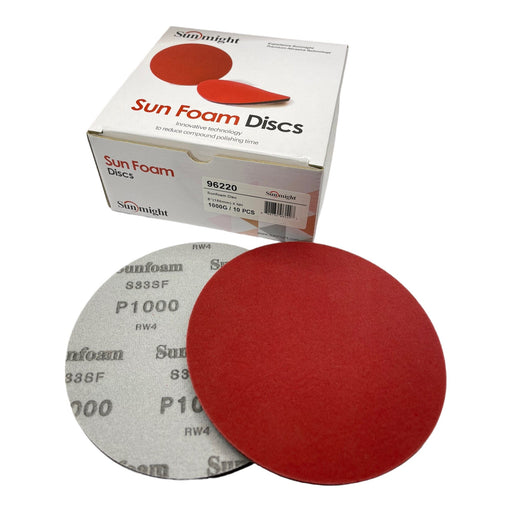 SunMight Sunfoam 6 Inch 10(PK) Sanding Discs Sun Might #1000 Grit 