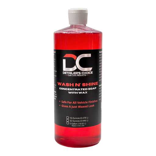 Wash N' Shine - Concentrated Wash & Wax Soap Soap DETAILER'S CHOICE, INC. 32oz 